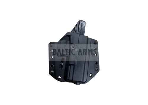 Bravo Concealment OWB dešinės rankos dėklas, skirtas Glock 19 / 23 / 32 / 45 pistoletams - juodas